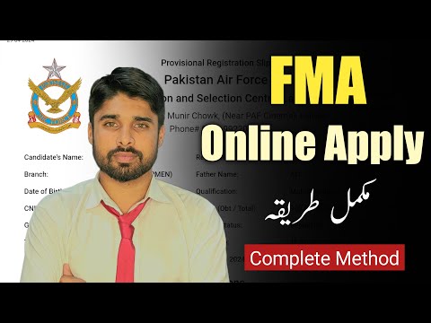 How to Apply Online For Female Medical Assistant (FMA)?